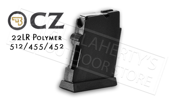 CZ 455 OR 512 MAGAZINE, .22LR 5-ROUND POLYMER