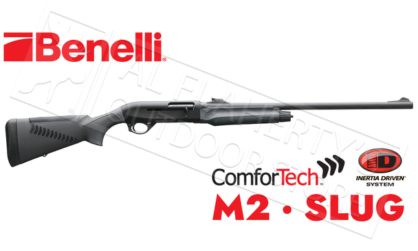 Benelli M2 Shotgun with Rifled Barrel with Sights & ComforTech Synthetic Stock