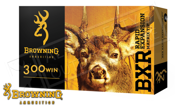 Browning Ammo 300WM BXR, 155 Grain Box of 20 #B192103001