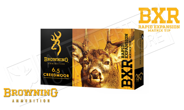 Browning Ammo 6.5 Creedmoor BXR, 129 Grain Box of 20 #B192100651