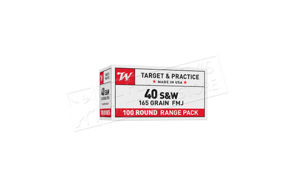 Winchester .40S&W Value Pack, 165 Grain, Box of 100 #USA40SWVP
