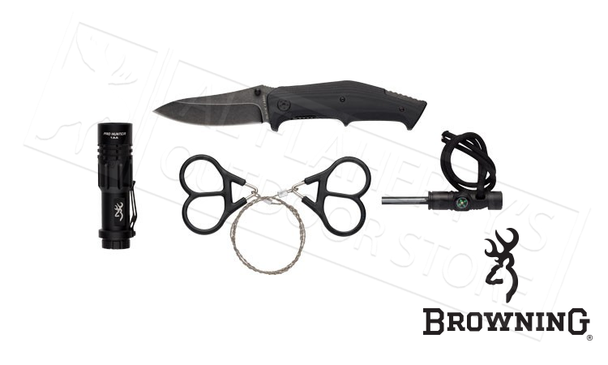 Browning Survival Kit, 4 Pieces and Case #3220288