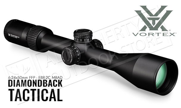 Vortex Diamondback Tactical 6-24X50 FFP EBR-2C MRAD Reticle #DBK-10029