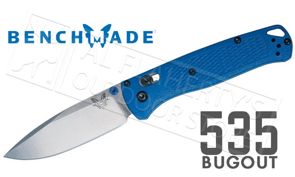 BENCHMADE 535 BUGOUT FOLDING KNIFE WITH PLAIN EDGE #535