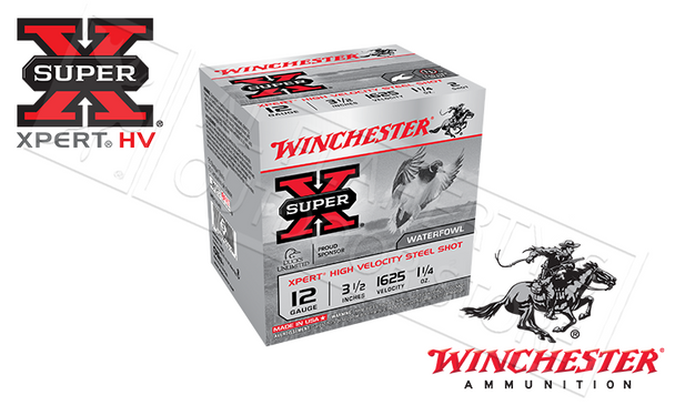 WINCHESTER SUPER-X XPERT HIGH VELOCITY WATERFOWL SHELLS, 3-1/2", #BB 1-1/4 OZ. 1625FPS, BOX OF 25