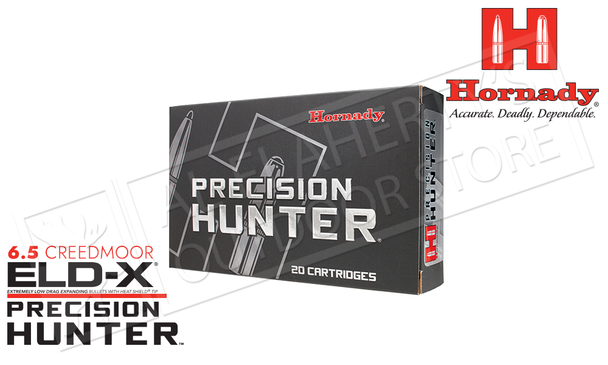 Hornady 6.5 Creedmoor Precision Hunter, ELD-X 143 Grain Box of 20 #81499