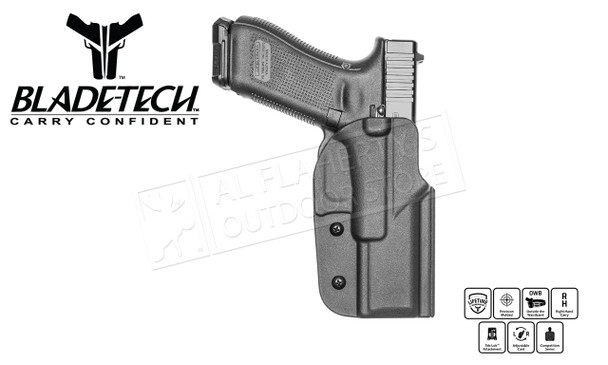 Blade-Tech Signature OWB Holster For Glock 17  Gen 3-5 #HOLX0008SG175TLBLKRH