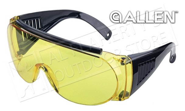 Allen Over Shooting & Safety Glasses, Yellow #2170