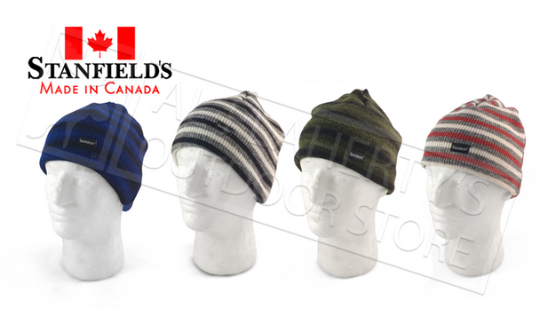 STANFIELD'S HERITAGE STRIPED WOOL TOQUE, VARIOUS COLOURS #1320