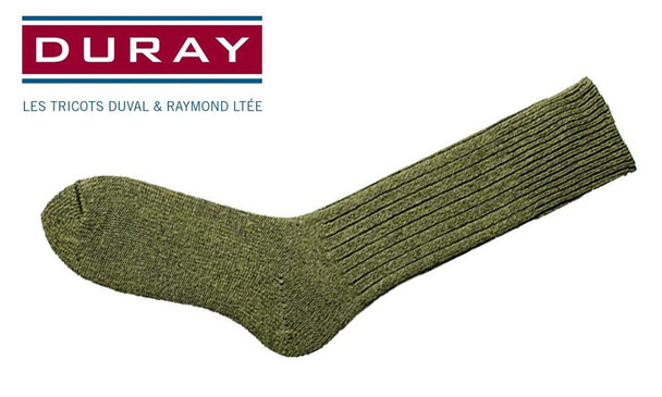 DURAY ARMY WORK SOCK, GREEN, SIZE 11 #4311