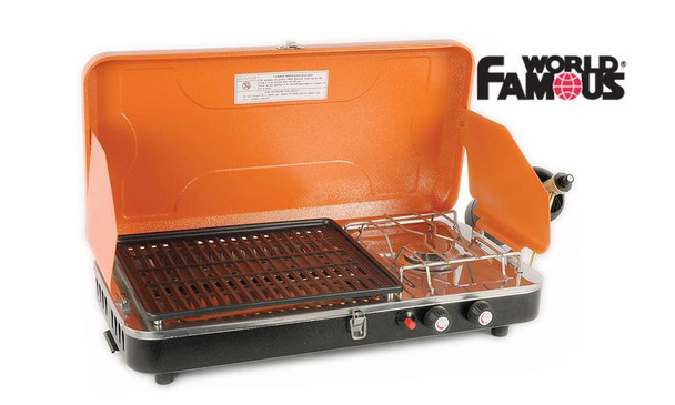 WORLD FAMOUS PROPANE STOVE & GRILL CAMP STOVE #2802