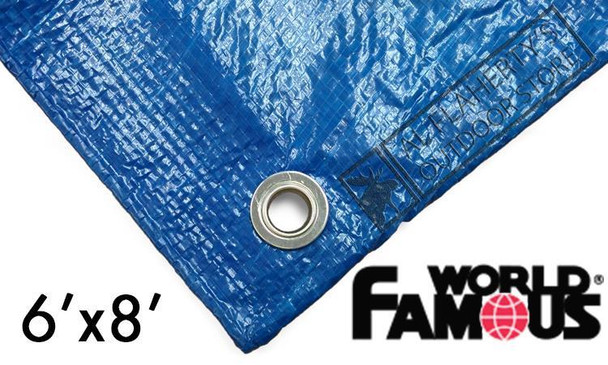 WFS RIPSTOP TARP, BLUE 6FT X 8FT #P68