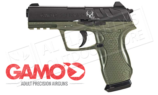 GAMO C-15 BONE COLLECTOR BLOWBACK AIR PISTOL, .177 BB OR PELLET