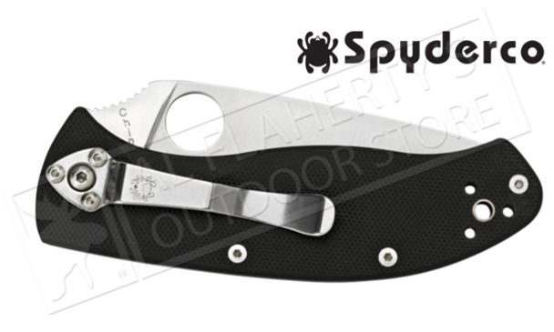 SpyderCo Tenacious G-10 Folding Knife, PlainEdge #C122PG