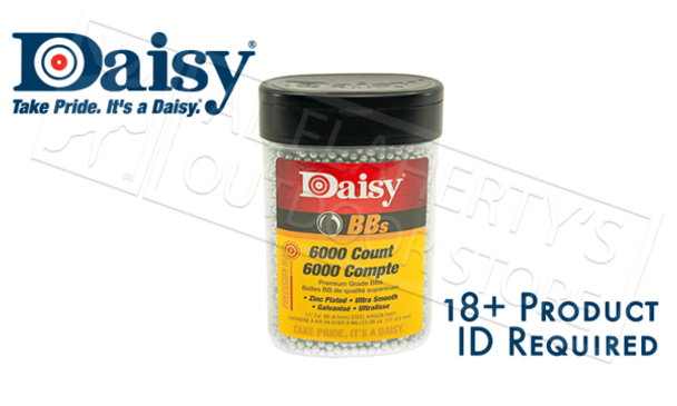 Daisy .177 BB Zinc Plated Steel, Bottle of 6000 #0060