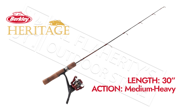 Berkley Heritage Ice Fishing Combo, 30" Medium-Heavy Action #BHICE30MHCBO