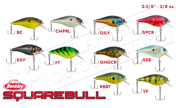 Berkley Squarebull Crankbaits, 2-3/8" 3/8 oz. #BHBSB5.5