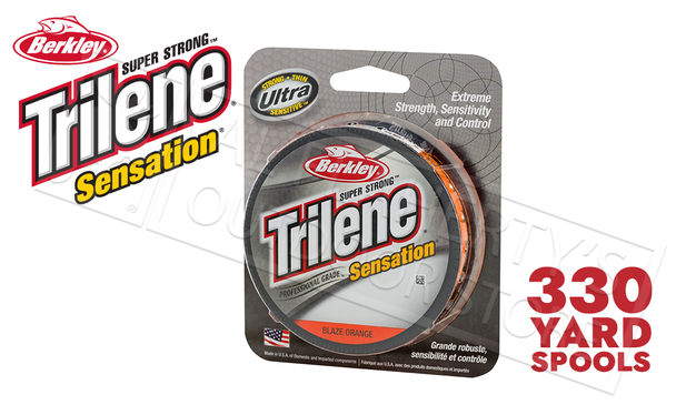 Berkley Trilene Sensation Blaze Orange, 330yd Spools #SNFSNX-80