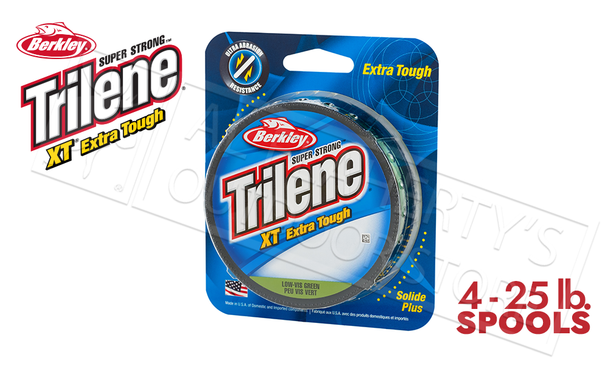 Berkley Trilene XT Xtra Tough, Low-Vis Green, 330 Yards, 4 to 25 Lb. Test #XTFSxx22