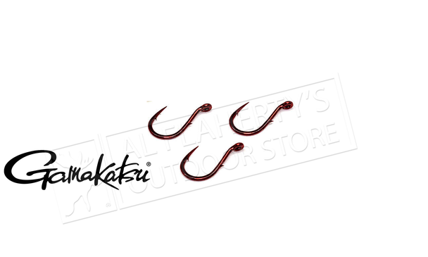 Gamakatsu Single Egg Hooks, Blood Red, Sizes 14 to 6, Pack of 10 #0430x