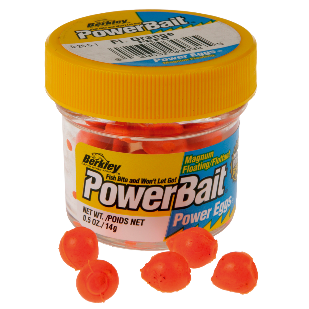Berkley PowerBait Power Eggs Floating Magnum Size, Various Patterns, 0.5 oz Jar #FE