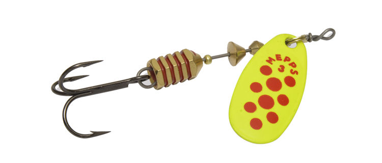 Mepps Comet Spinners, Inline, Treble Hook, Size 2, 1/6 oz. #C2