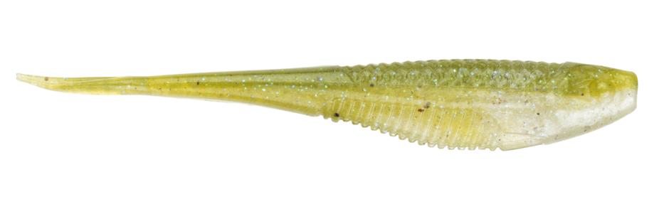 Soft Bait Fish Clear White PaddleTail 4 Inch 5 pack [CTSB-F4101-5P