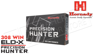 Hornady 308 WIN ELD-X Precision Hunter, Polymer Tip 178 Grain Box of 20 #80994
