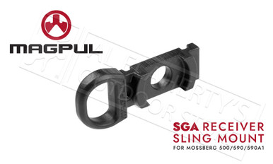 Magpul SGA Stock Receiver Sling Mount for Mossberg 590 and 590A1 #MAG492-BLK