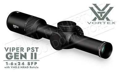 Vortex Viper PST Gen II SFP Scope 1-6x24mm with VMR-2 mrad Reticle #PST-1607