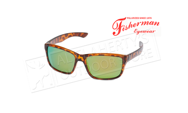 Fisherman Eyewear Cabana - ShinyTort Frame Frt & Temples / Brown Lens with Green Revo #50330262
