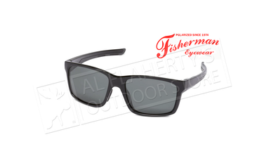 Fisherman Eyewear Pargo - Shiny Black with Dark Gray Rubber Trim/Gray #50713001