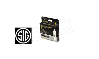 SIG Sauer Air Pistol CO2 Replacement Cartridges 12G Standard, Box of 5 #AC125