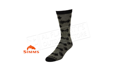 Simms Men's Daily Sock Wooly Bugger Moss #13451-746