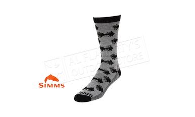 Simms Men's Daily Sock Wooly Bugger, Steel #13451-765