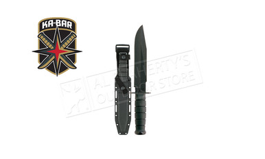 KA-BAR Fighter Straight Edge Knife with Hard Sheath #1269