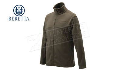 Beretta Men's Full Zip Fleece Sweater, Chocolate #P3421t1434081C