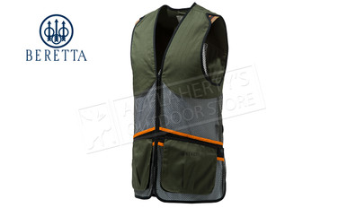 Beretta Full Mesh Shooting Vest, Dark Olive #GT671T1553072A - Al 