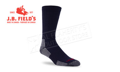 J.B. Field's Men's Light Hiking GX Merino Wool Sock, Grey/Navy #8761-80