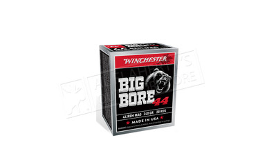 Winchester Big Bore 44 Remington Magnum 240 Grain JHP, Box of 20 #X44MBB