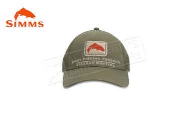 SIMMS SMALL FIT TROUT ICON TRUCKER carbon