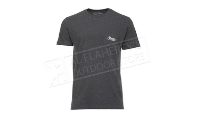 Simms Men's Two Tone Pocket Tee, Charcoal Heather #13628-086