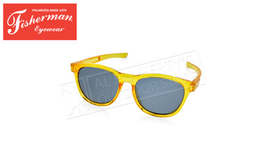 Fisherman Eyewear Reel Shiny Crystal Orange/Blue Lens #50794806