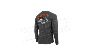 Beretta Highball T-Shirt Long Sleeve, Charcoal #TS205T18900093