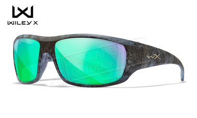 Wiley X Omega Captivate Polarized Green Mirror/Kryptek Neptune Frame #ACOME13