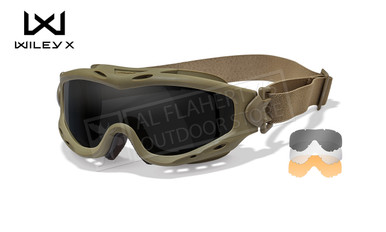 Wiley X Spear Ballistic Goggles with Grey/Clear/Rust/Tan Lens Frame #SP293T