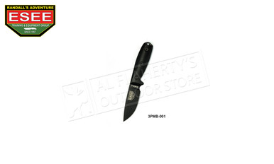 ESEE Knives 3, S35V, Black G10 3D Handle, Black Sheath #3PM35V-001