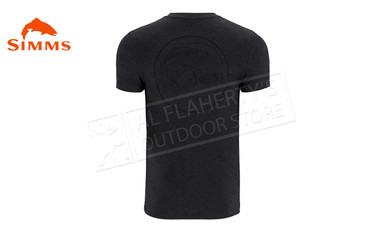 Simms Men's Nostalgic Bass T-Shirt, Charcoal Heather #14137-086