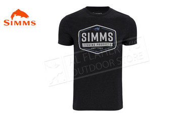 Simms Men's Fly Patch T-Shirt, Dark Gunmetal Heather #14095-1293