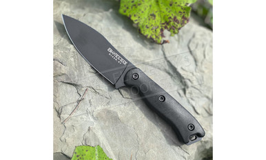 KA-BAR Becker Nessmuk Knife, Black Straight Edge #BK19BK